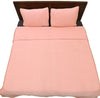 Herring Bone Ivory and Orange Cotton Quilt Set