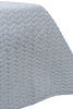 Herring Bone Ivory and Navy Cotton Quilt Set