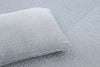 Herring Bone Ivory and Navy Cotton Quilt Set