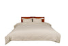 Railroad Stripe Linen and Ivory and Black Cotton Comforter Set