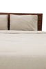Railroad Stripe Linen and Ivory and Black Cotton Comforter Set