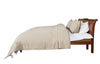 Railroad Stripe Linen and Ivory and Black Cotton Comforter Set