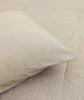 Railroad Stripe Linen and Ivory and Black Cotton Comforter Set
