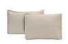 Railroad Stripe Linen and Ivory and Black Cotton Comforter Set