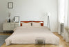 Railroad Stripe Linen and Ivory and Black Cotton Comforter Set