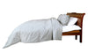 Railroad Stripe Grey and Ivory and Black Cotton Comforter Set