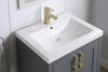 Better Homes & Gardens Farmhouse 24.5 Inch Grey Single Sink Bathroom Vanity with Top, Assembly Required