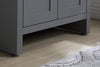 Better Homes & Gardens Farmhouse 24.5 Inch Grey Single Sink Bathroom Vanity with Top, Assembly Required