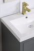 Better Homes & Gardens Farmhouse 24.5 Inch Grey Single Sink Bathroom Vanity with Top, Assembly Required