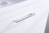 Stufurhome Harper Gloss White 24 inch Wall Mounted Single Sink Bathroom Vanity, No Mirror