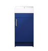Mainstays Farmhouse 17.75 Inch Navy Single Sink Bathroom Vanity with Top, Assembly Required