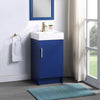 Mainstays Farmhouse 17.75 Inch Navy Single Sink Bathroom Vanity with Top, Assembly Required