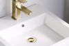 Mainstays Farmhouse 17.75 Inch Navy Single Sink Bathroom Vanity with Top, Assembly Required
