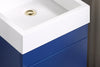Mainstays Farmhouse 17.75 Inch Navy Single Sink Bathroom Vanity with Top, Assembly Required