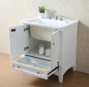 Stufurhome Delia 30 inch White Laundry Utility Sink