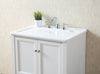 Stufurhome Delia 30 inch White Laundry Utility Sink