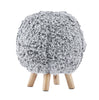 Fabric Polyester Upholstered Ottoman
