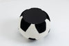 Black and White Soccer Storage Ottoman