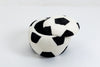Black and White Soccer Storage Ottoman
