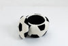 Black and White Soccer Storage Ottoman