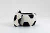 Black and White Soccer Storage Ottoman