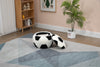 Black and White Soccer Storage Ottoman