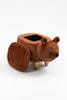 Brown Bear Animal Storage Ottoman with Wood Legs