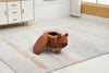 Brown Bear Animal Storage Ottoman with Wood Legs