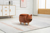 Brown Bear Animal Storage Ottoman with Wood Legs
