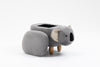 Grey Koala Animal Storage Ottoman with Wood Legs