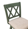 Brookline High Back Wood Swivel Counter Stool with Fabric Seat