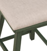Brookline High Back Wood Swivel Counter Stool with Fabric Seat