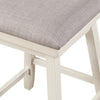 Brookline High Back Wood Swivel Counter Stool with Fabric Seat