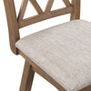 Brookline High Back Wood Swivel Counter Stool with Fabric Seat