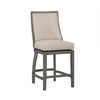 Katherine 24 in. High Back Wood 40.74 in. Swivel Counter Stool with Fabric Seat