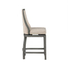 Katherine 24 in. High Back Wood 40.74 in. Swivel Counter Stool with Fabric Seat