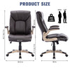 Yingj Faux Leather Big and Tall Executive Office Chair