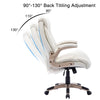 Yingj Faux Leather Big and Tall Executive Office Chair