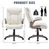 Yingj Faux Leather Big and Tall Executive Office Chair