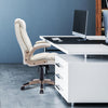 Yingj Faux Leather Big and Tall Executive Office Chair