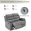 Yingj 56.3 in. Wide Pillow Top Arm Microfiber Straight Reclining and Storage Sofa