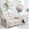 Yingj 56 in. Wide Pillow Top Arm Technology Faux Leather Straight Reclining Sofa