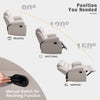 Yingj 56 in. Wide Pillow Top Arm Technology Faux Leather Straight Reclining Sofa