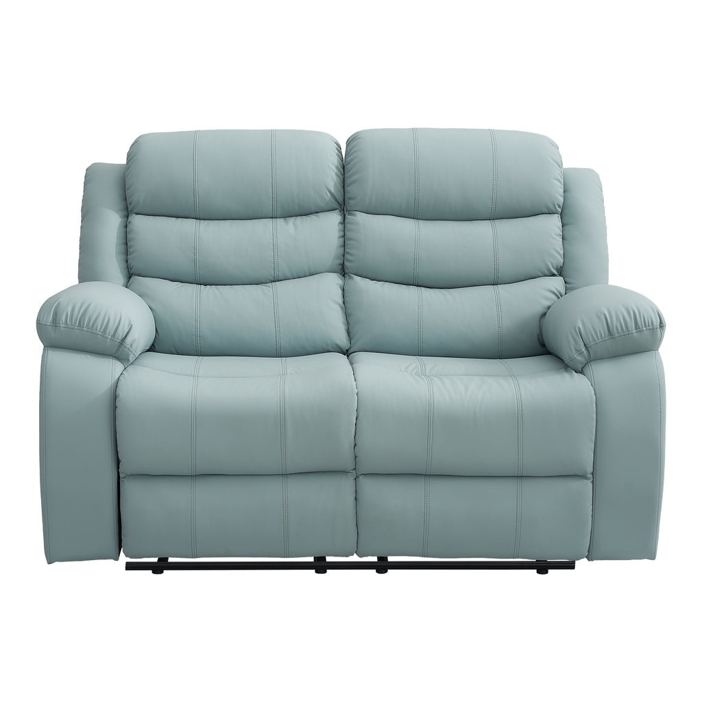 Yingj 56 in. Wide Pillow Top Arm Technology Faux Leather Straight Reclining Sofa