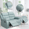Yingj 56 in. Wide Pillow Top Arm Technology Faux Leather Straight Reclining Sofa