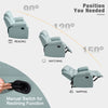 Yingj 56 in. Wide Pillow Top Arm Technology Faux Leather Straight Reclining Sofa