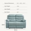 Yingj 56 in. Wide Pillow Top Arm Technology Faux Leather Straight Reclining Sofa