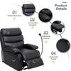 Yingj Faux Leather Upholstered Lifting Recliner