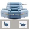 Yingj Faux Leather Upholstered Swivel Recliner