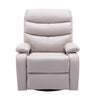 Yingj Faux Leather Upholstered Swivel Recliner